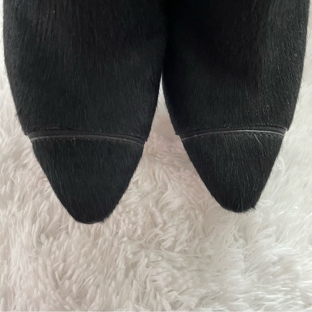 Tory Burch | Stiletto Black Bovine Hair Booties, Leather‎ Lining, size 8 1/2 - Picture 5 of 13